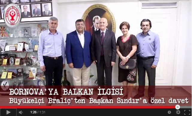 Video snimak posjete ambasadora Crne Gore u RT predsjedniku opstine Izmir-Bornova